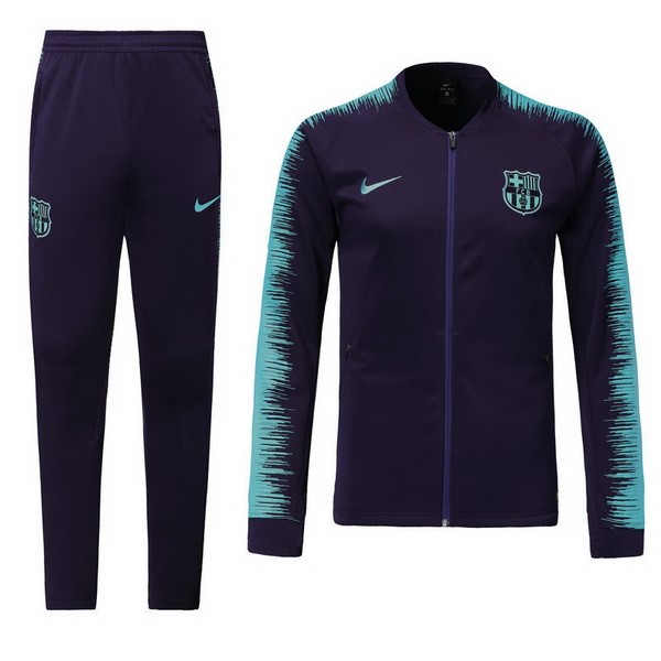 Chandal Del Niños Barcelona 2018-2019 Negro Azul